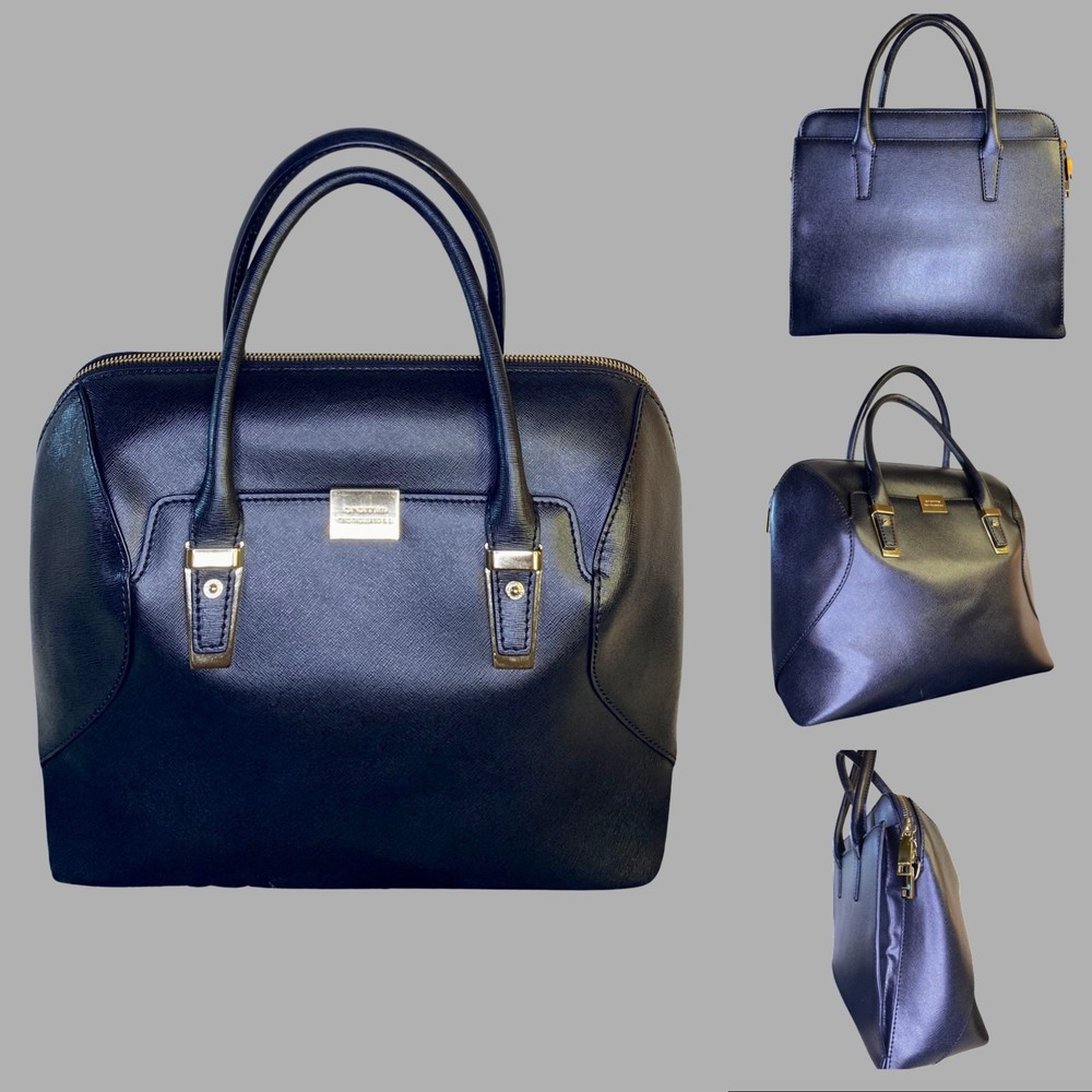 Cromia Two Thousand & 3 Black Leather Purse Made in Italy NWOT